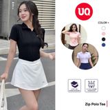  Áo Thun Thể Thao Nữ Zip Polo Tee - UQ DRY 