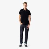  T2 Polo KZ viền cổ logo ngực - Đen (Hàng Outlet không đổi trả) 