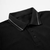  X Polo FR phối cổ viền - Mẫu 2 - Đen (Hàng Outlet không đổi trả ) 