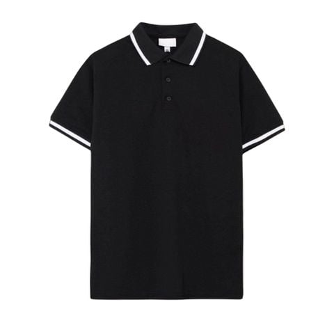  X Polo LC Cổ phối viền - Đen, Navy (Hàng Outlet không đổi trả) 