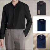  Sơ mi xuất khẩu form Âu - Random màu Đen, Navy (Hàng Outlet không đổi trả) 