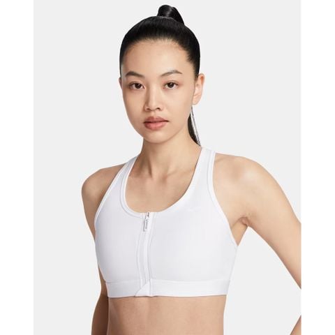 Áo Nike Swoosh Women’s Medium Support Padded Front Zip Sports Bra