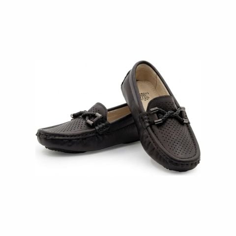 Giày Lười Loafer Bé Trai Vặn Thừng, Phong Cách Anh Quốc
