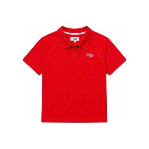 Áo polo SS regular nữ thêu logo BOO ESS