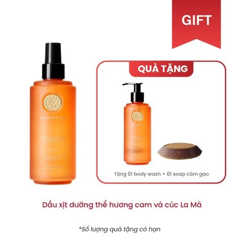 Dầu xịt dưỡng thể hương cam và cúc La Mã