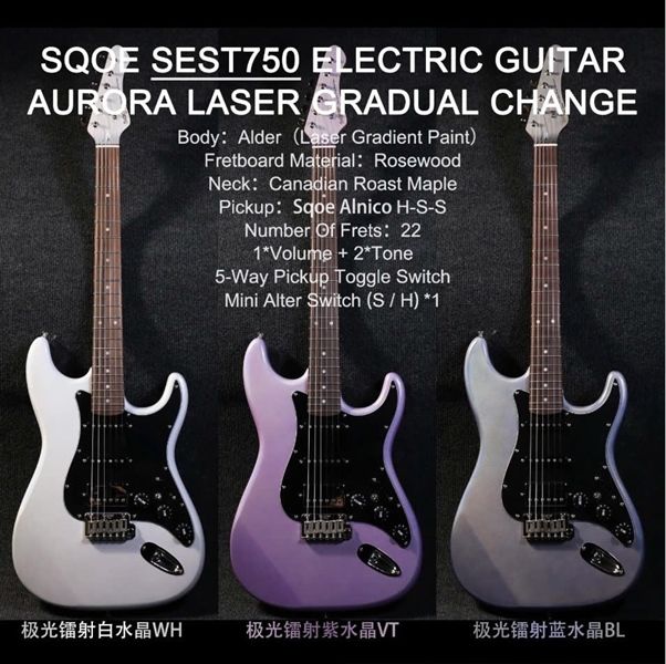  Guitar điện Sqoe SEST750 VT 