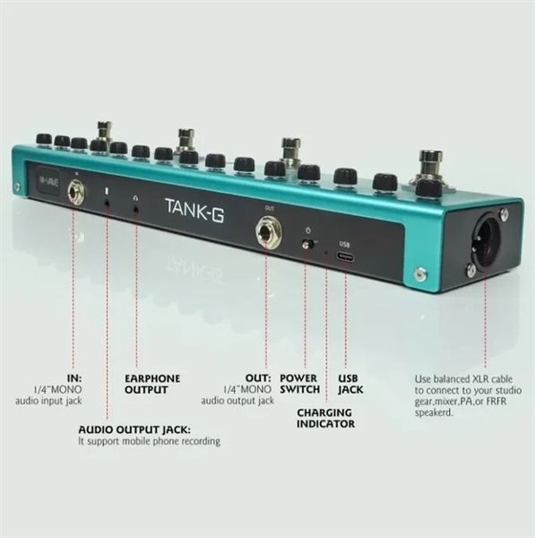 Multi-Effect Pedal M-vave Tank-G 