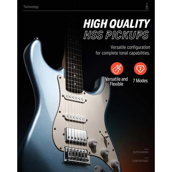  Guitar điện Donner DST-152 Blue 