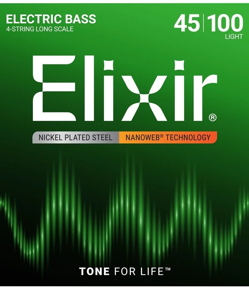  Elixir 14052 Bass Electric 45-100 Nanoweb 