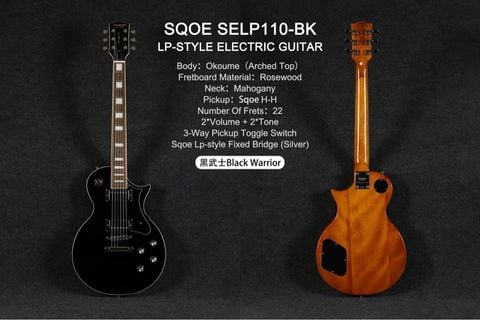  Guitar điện Sqoe SELP110 Black 