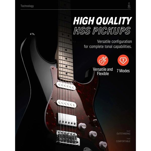  Guitar điện Donner DST-152 Black 