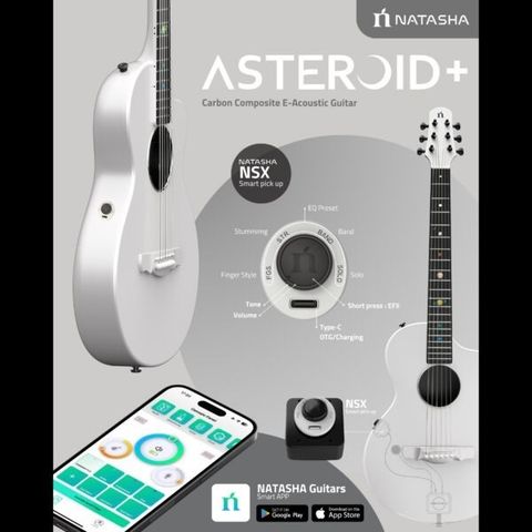  Guitar acoustic Natasha Asteroid EQ NSX Smart Latte 