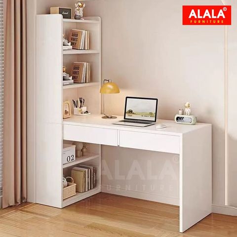 Bàn làm việc có kệ sách ALALA445 – không gian làm việc gọn gàng và đầy cảm hứng