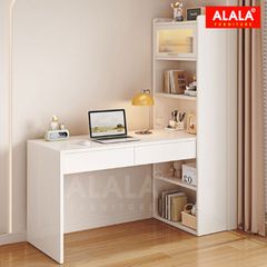 Bàn làm việc có kệ sách ALALA445 – không gian làm việc gọn gàng và đầy cảm hứng