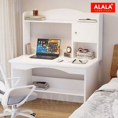 Bàn làm việc ALALA448 hiện đại tích hợp kệ sách và tủ lưu trữ thông minh