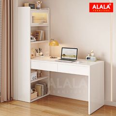 Bàn làm việc có kệ sách ALALA445 – không gian làm việc gọn gàng và đầy cảm hứng