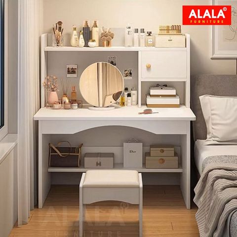 Bàn làm việc ALALA448 hiện đại tích hợp kệ sách và tủ lưu trữ thông minh