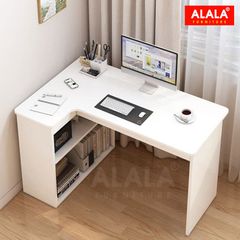 Bàn làm việc góc chữ L ALALA444 – giải pháp tối ưu góc học tập và làm việc hiện đại