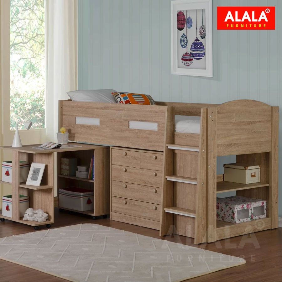 Giường tầng ALALA168 đa năng – Giải pháp tối ưu không gian sang trọng cho Bé