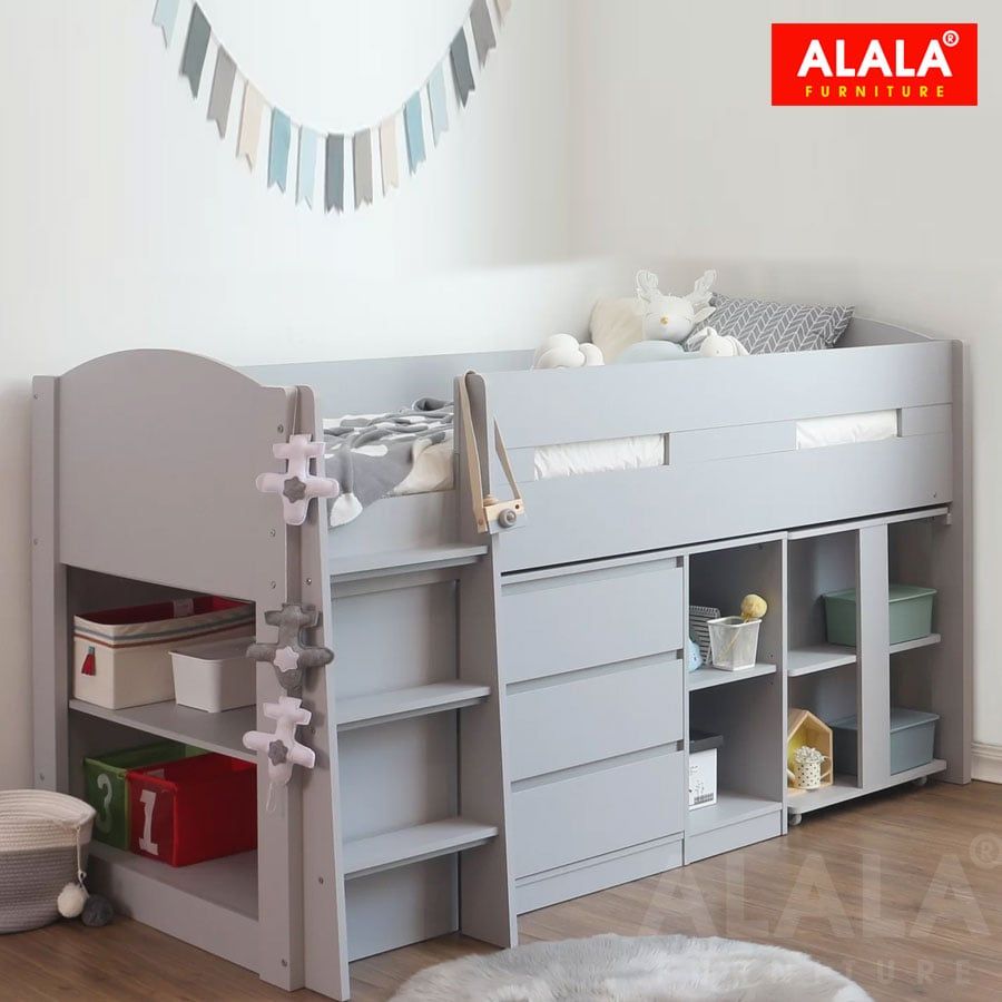 Giường tầng ALALA168 đa năng – Giải pháp tối ưu không gian sang trọng cho Bé