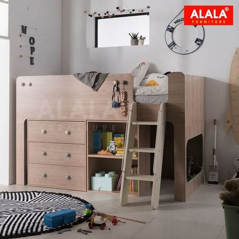 Giường Tầng Sang Trong ALALA188 – Thiết Kế Ngôi Nhà Cây Bí Mật Cho Bé