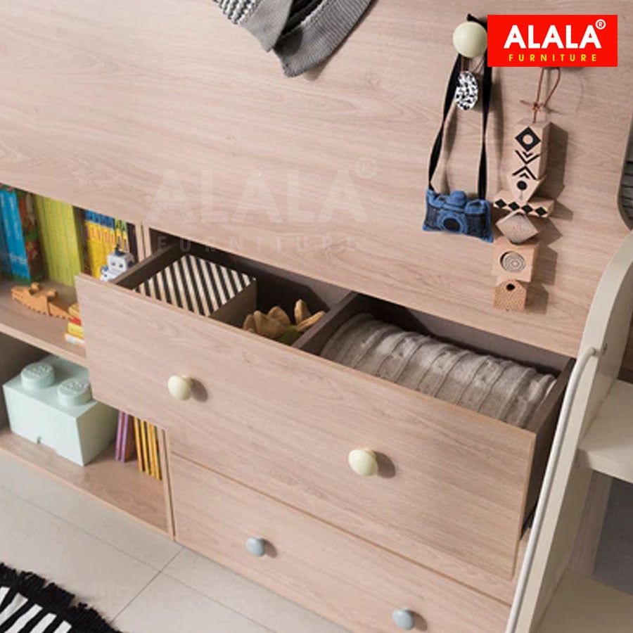 Giường Tầng Sang Trong ALALA188 – Thiết Kế Ngôi Nhà Cây Bí Mật Cho Bé