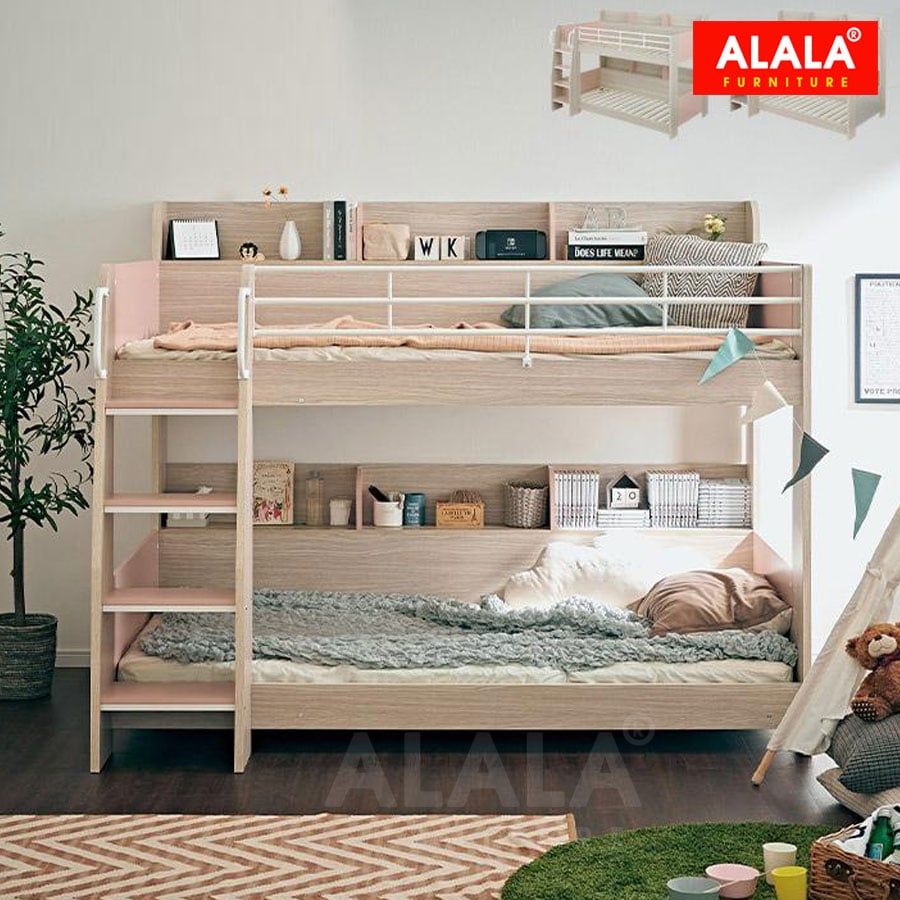 Giường tầng căn hộ ALALA183 – Hệ modul tự chọn kích thước theo yêu cầu