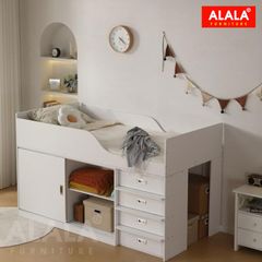 Giường tầng trẻ Em ALALA178 – Tuyệt chiêu gộp giường ngủ vào tủ áo cho phòng nhỏ