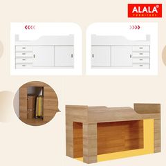 Giường tầng trẻ Em ALALA178 – Tuyệt chiêu gộp giường ngủ vào tủ áo cho phòng nhỏ