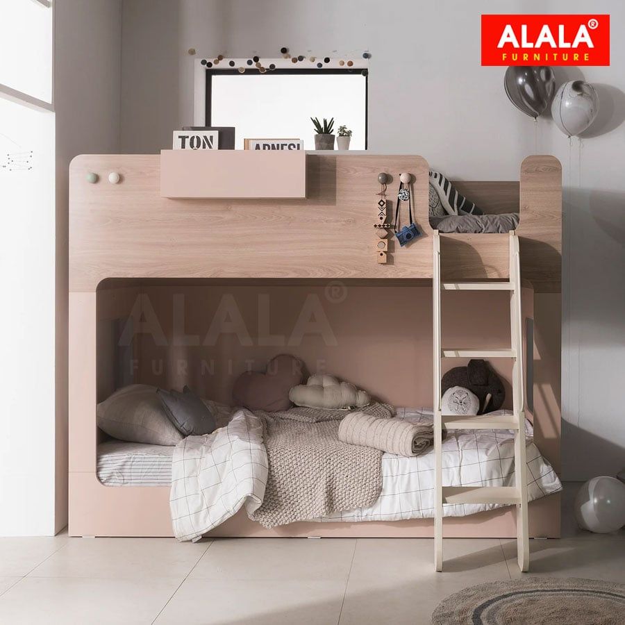 Giường Tầng Sang Trọng ALALA187 – Hệ Kiến Trúc Hình Khối Thông Minh Cho Bé