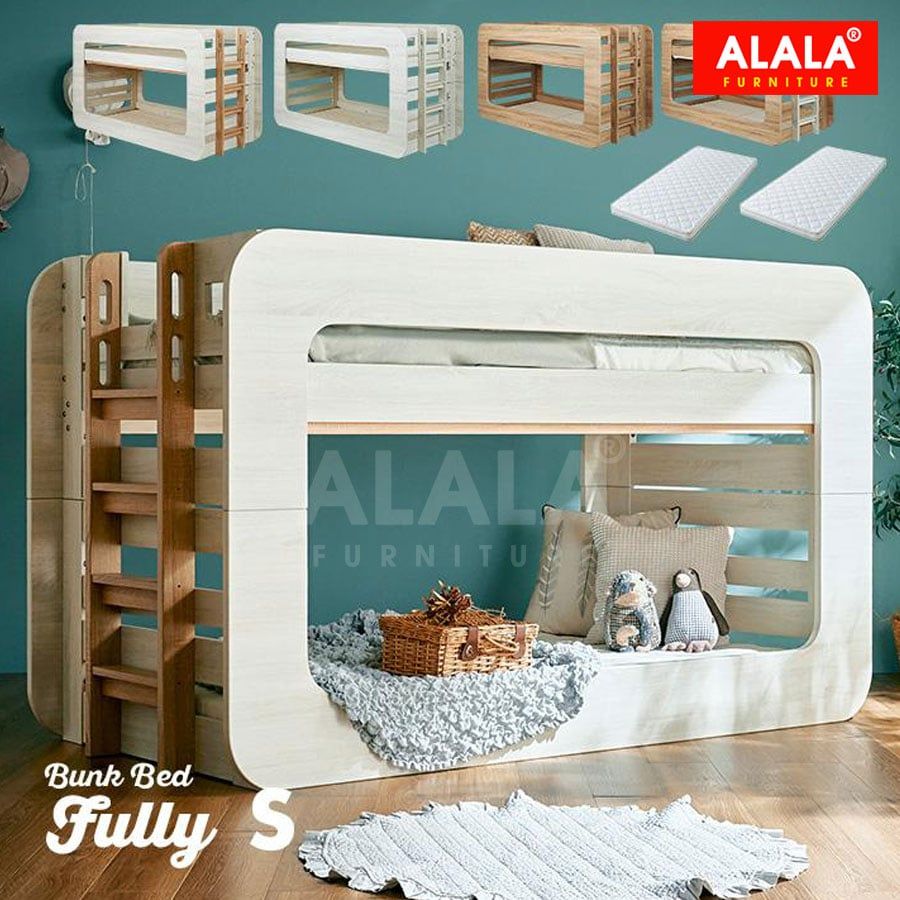 Gường tầng trẻ Em ALALA182 | Giải pháp tùy biến kích thước 1m,1m2,1m4 cho mọi phòng