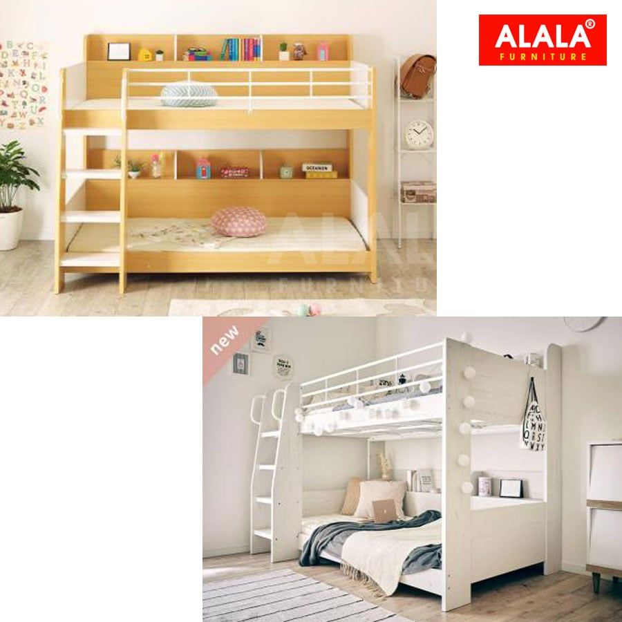 Giường Tầng Cao Cấp ALALA184 – May Đo Kích Thước Linh Hoạt Theo Yêu Cầu