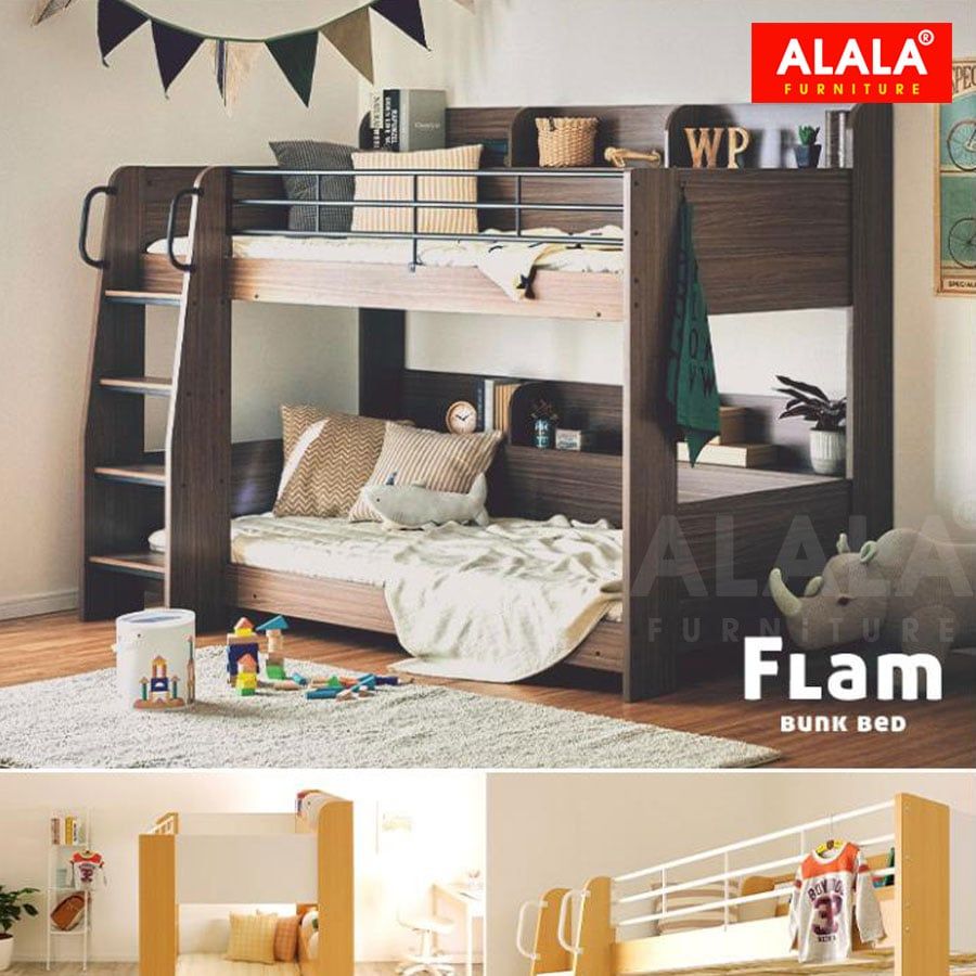 Giường Tầng Cao Cấp ALALA184 – May Đo Kích Thước Linh Hoạt Theo Yêu Cầu