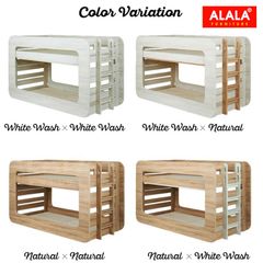 Gường tầng trẻ Em ALALA182 | Giải pháp tùy biến kích thước 1m,1m2,1m4 cho mọi phòng