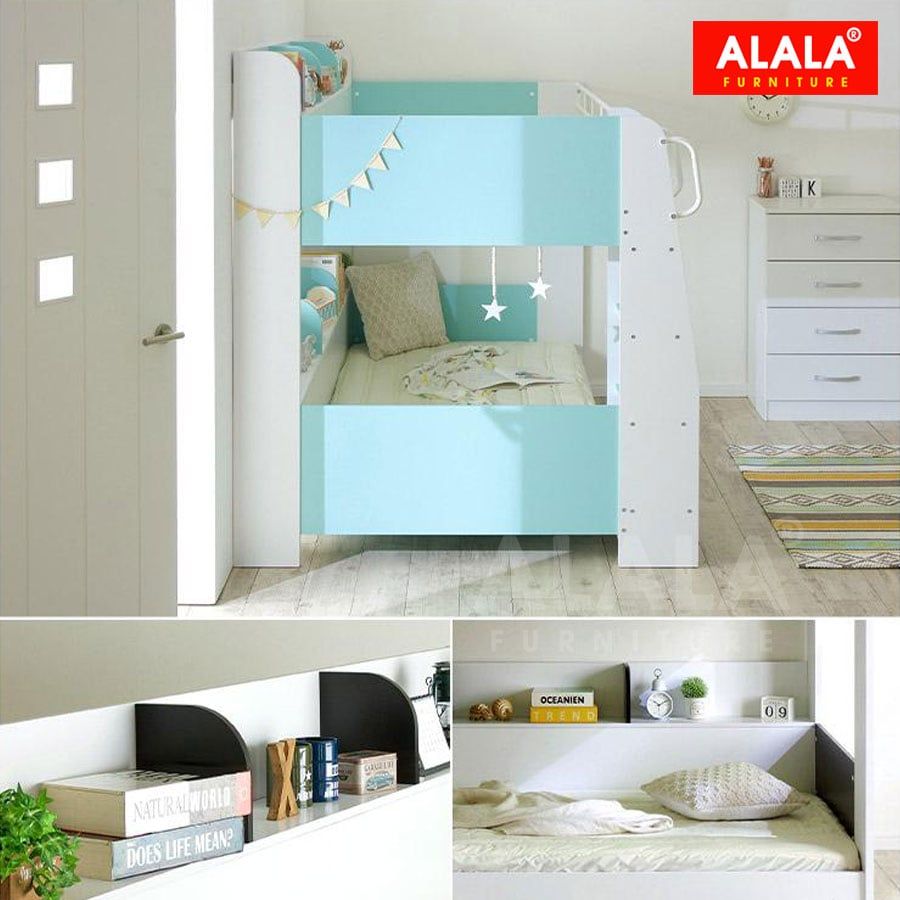 Giường Tầng Cao Cấp ALALA184 – May Đo Kích Thước Linh Hoạt Theo Yêu Cầu