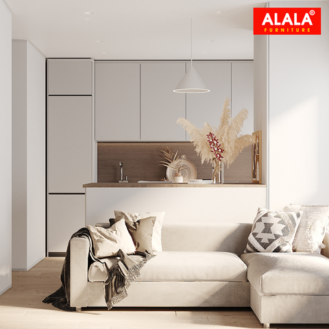 Tủ bếp Wabi Sabi hiện đại mang vẻ đẹp tự nhiên và tinh giản | ALALA508
