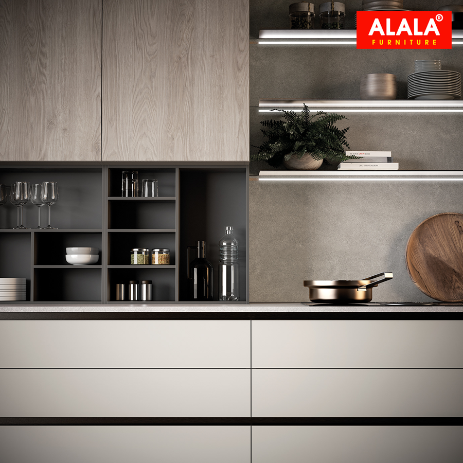 Tủ bếp hiện đại sang trọng cho căn hộ cao cấp | ALALA502