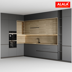 Tủ bếp hiện đại sang trọng với đảo bếp và vật liệu cao cấp | ALALA510
