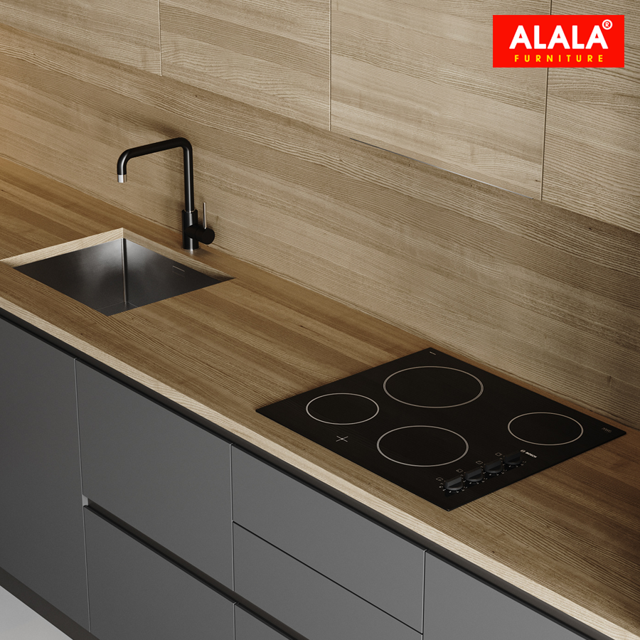 Tủ bếp hiện đại sang trọng với đảo bếp và vật liệu cao cấp | ALALA510