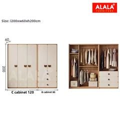 Tủ quần áo trẻ em ALALA1310 - xu hướng nội thất thông minh cho bé