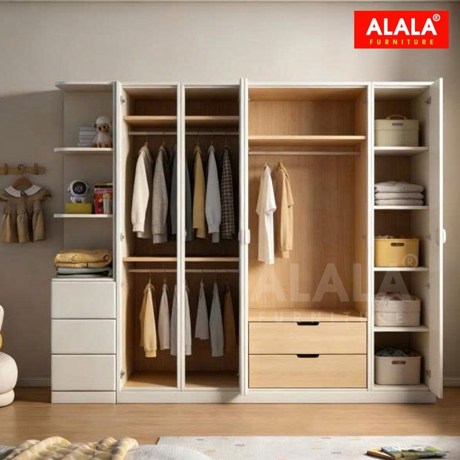 Tủ quần áo trẻ em ALALA1308 - giải pháp hoàn hảo cho phòng ngủ chung