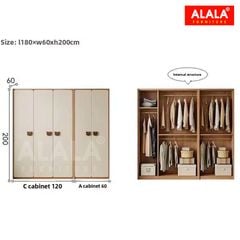 Tủ quần áo trẻ em ALALA1310 - xu hướng nội thất thông minh cho bé