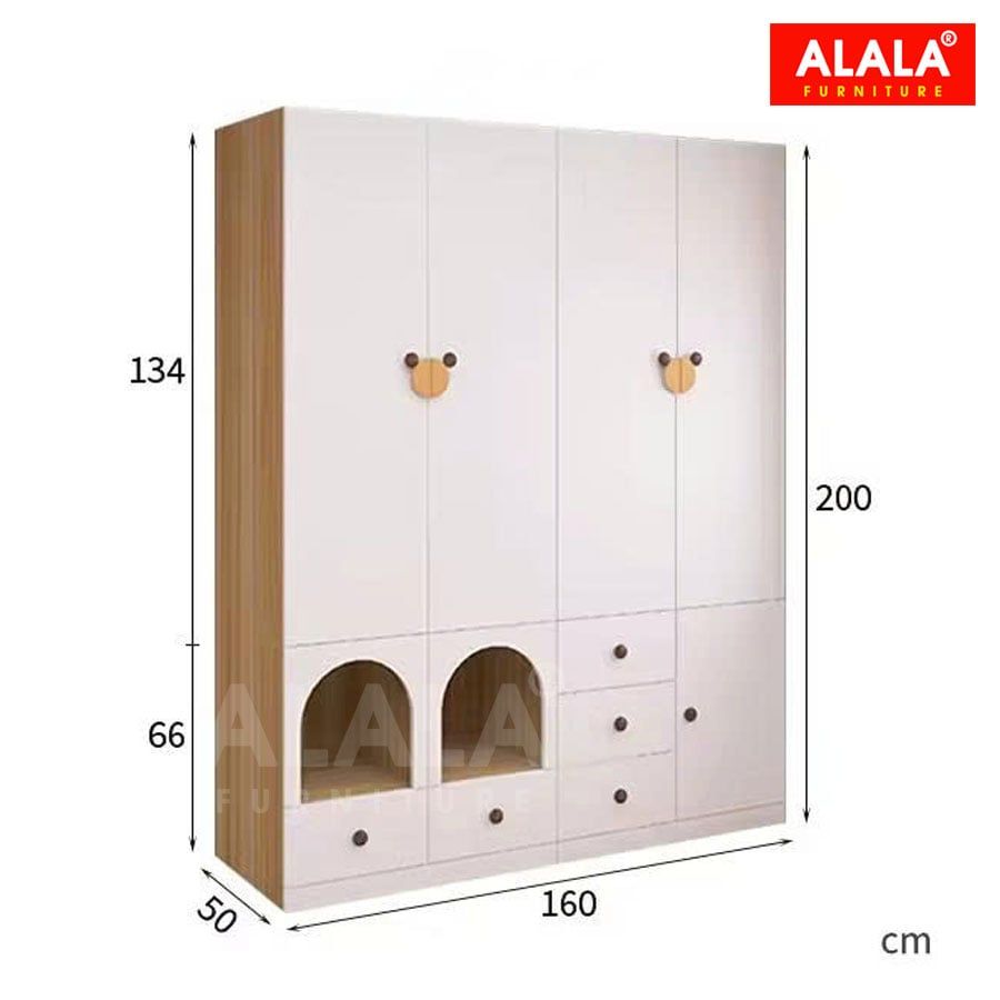 Tủ quần áo trẻ em ALALA1304 - giải pháp rèn tính tự lập cho con