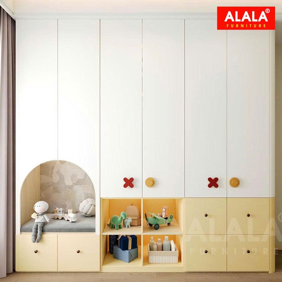 Tủ quần áo trẻ em ALALA1301 - gỗ MDF HMR lõi xanh cao cấp