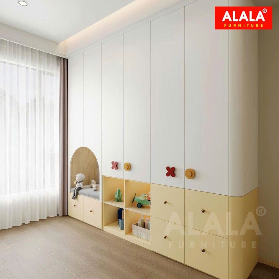 Tủ quần áo trẻ em ALALA1301 - gỗ MDF HMR lõi xanh cao cấp