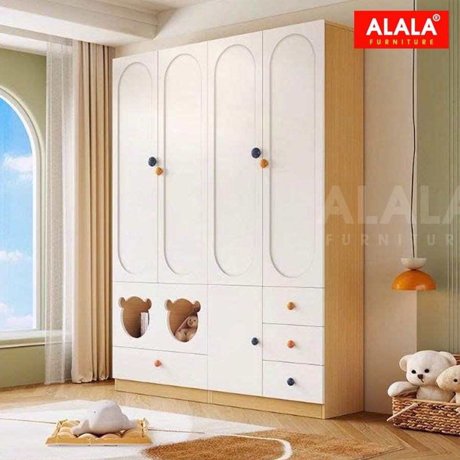 Tủ quần áo trẻ em ALALA1300 – gỗ cao cấp, an toàn cho bé