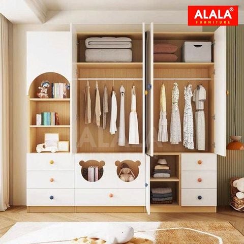 Tủ quần áo trẻ em ALALA1300 – gỗ cao cấp, an toàn cho bé