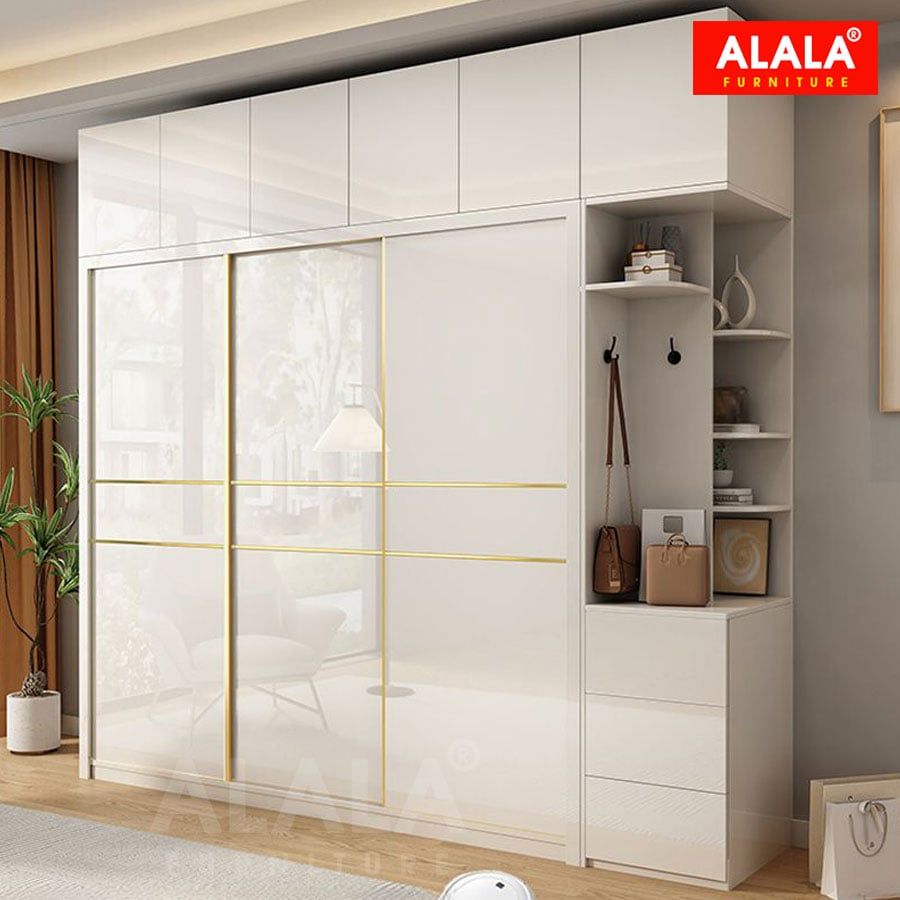 Tủ quần áo ALALA1068 cánh Acrylic - Giải pháp tối ưu cho phòng ngủ hiện đại