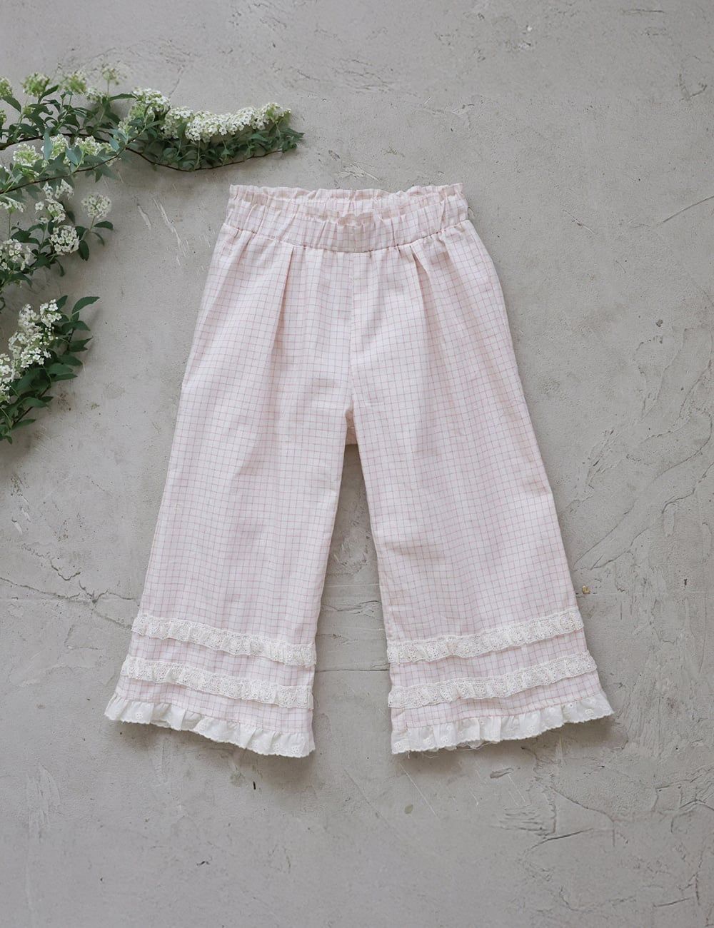 FL - SUM0226 - Quần Enju kẻ caro gấu bèo