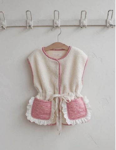 FL  - Áo Gile Gran lông túi hoa nhí